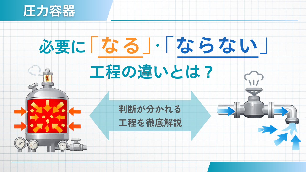 圧力容器が必要になる工程・ならない工程の違いとは？