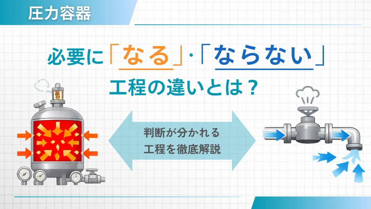 圧力容器が必要になる工程・ならない工程の違いとは？